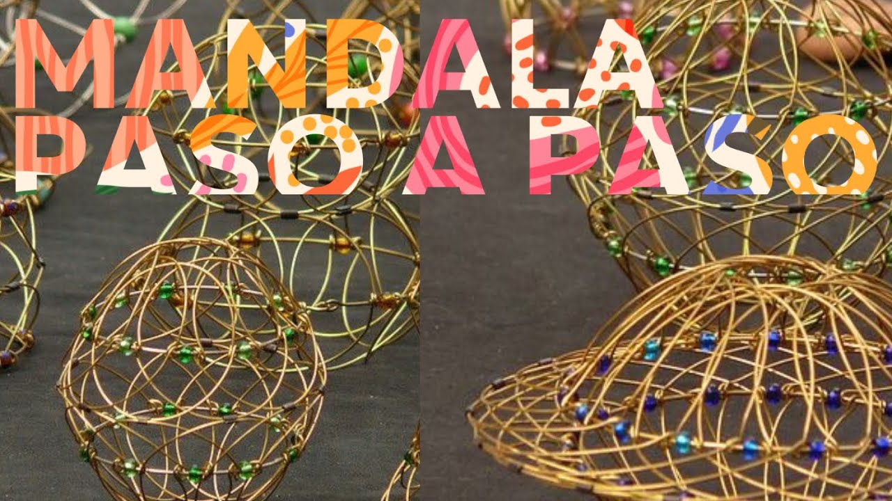 Cómo hacer un Mandala de Alambre con Chaquiras | Paso a Paso Fácil y Detallado