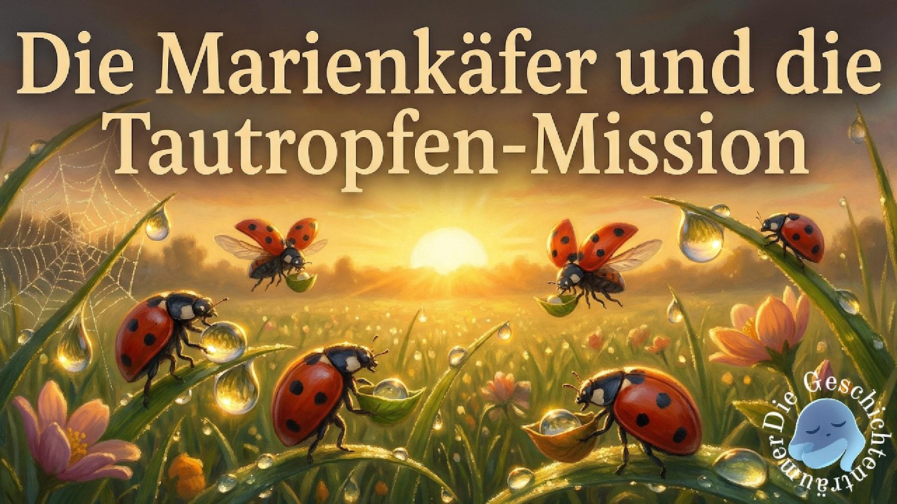 Die Marienkäfer und die Tautropfen-Mission – Frühlingsabenteuer für Kinder