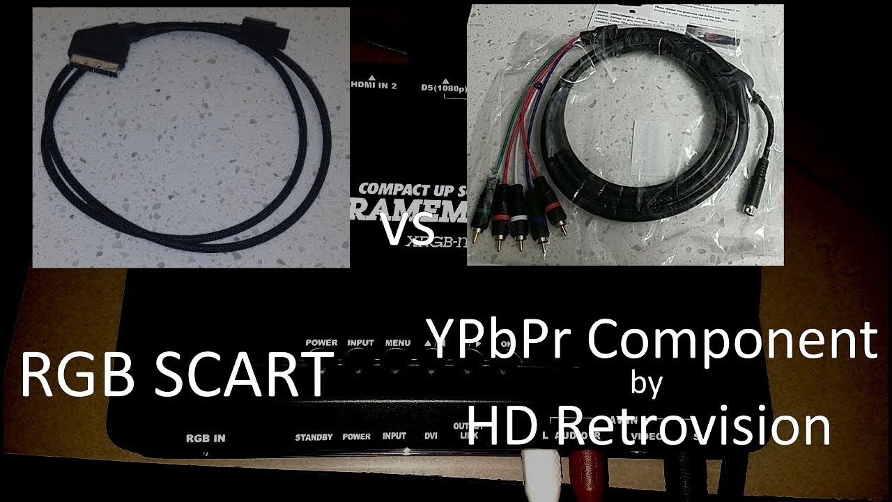 Retro Gaming: HD Retrovision component cables overview and SCART comparison
