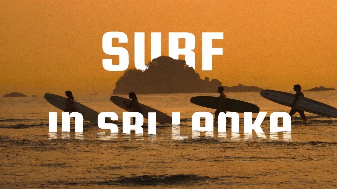 Una mattinata di surf in Sri Lanka.