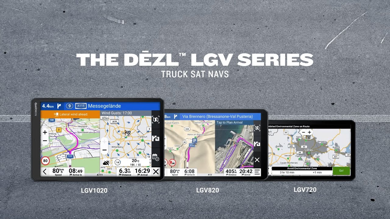 Garmin | Navigatoare pentru camioane seria dēzl LGV720, 820, 1020