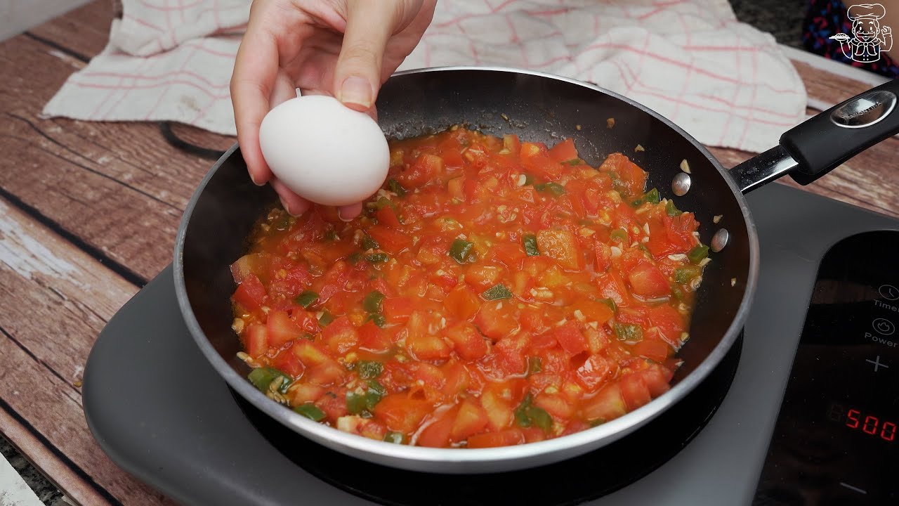 Eu nunca imaginei fazer tomates e ovos assim! Saboroso e r&aacute;pido