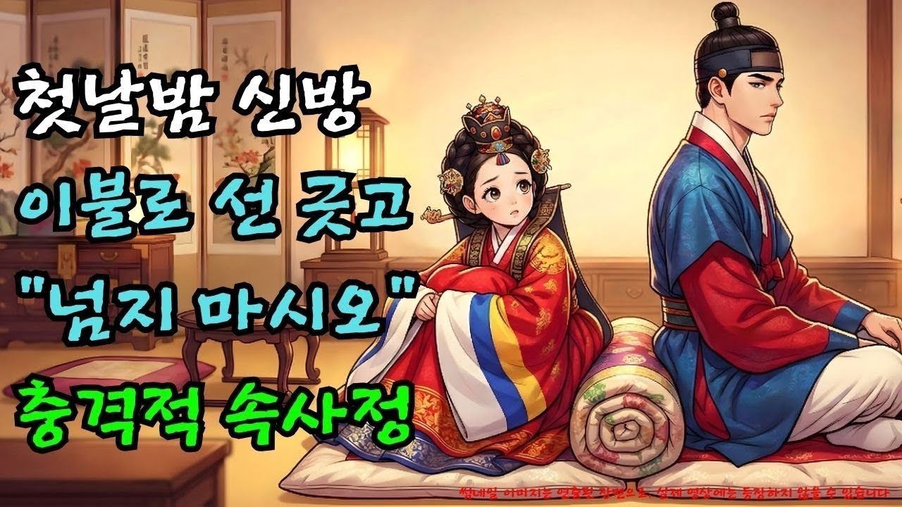 첫날밤 이불로 선 긋고 거부한 신랑, 속사정은? |야담·민담·전설·설화·옛날이야기·야사·오디오북
