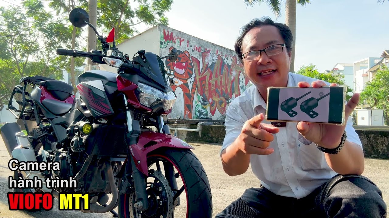 Camera hành trình VIOFO MT1 - Lắp cho xe máy, mô tô quay Ngày và đêm quá đẹp anh em ơi !