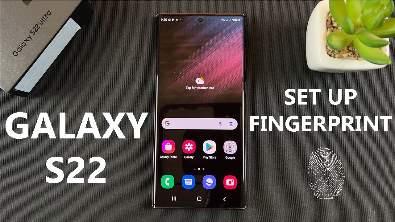 Samsung Galaxy S22 Ultra — как настроить отпечаток пальца