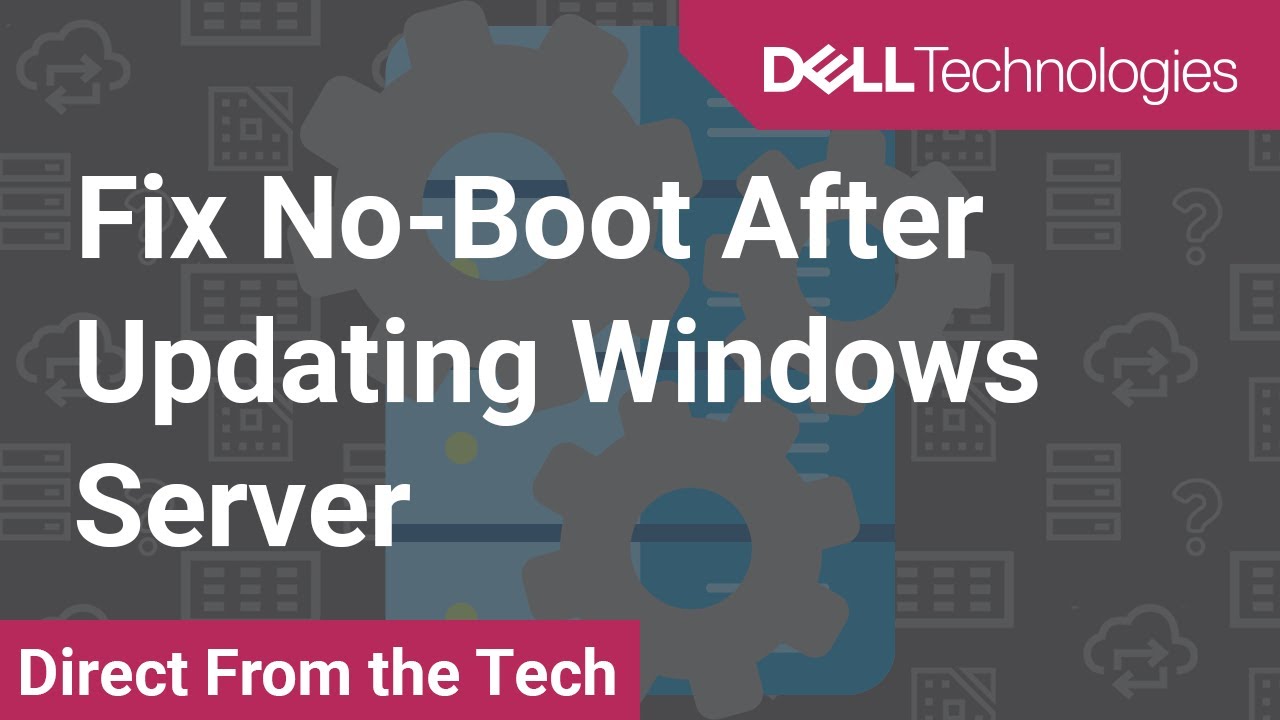 Исправление проблемы отсутствия загрузки после обновления Windows Server