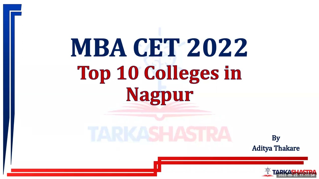 Top 10 MBA Colleges in Nagpur - MBA CET CAP Round 1 cutoffs - Ramdeobaba, Nagpur University MBA