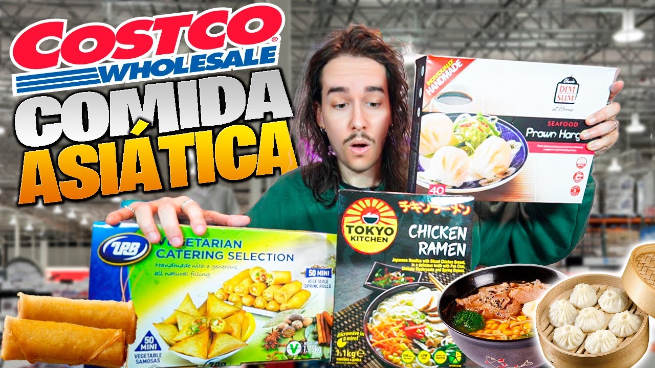 COMIDA ASIÁTICA en COSTCO  | 9,99€ por 100 ROLLITOS, DIM SUM Jugosos, Pero el RAMEN 🤦🏻‍♂️