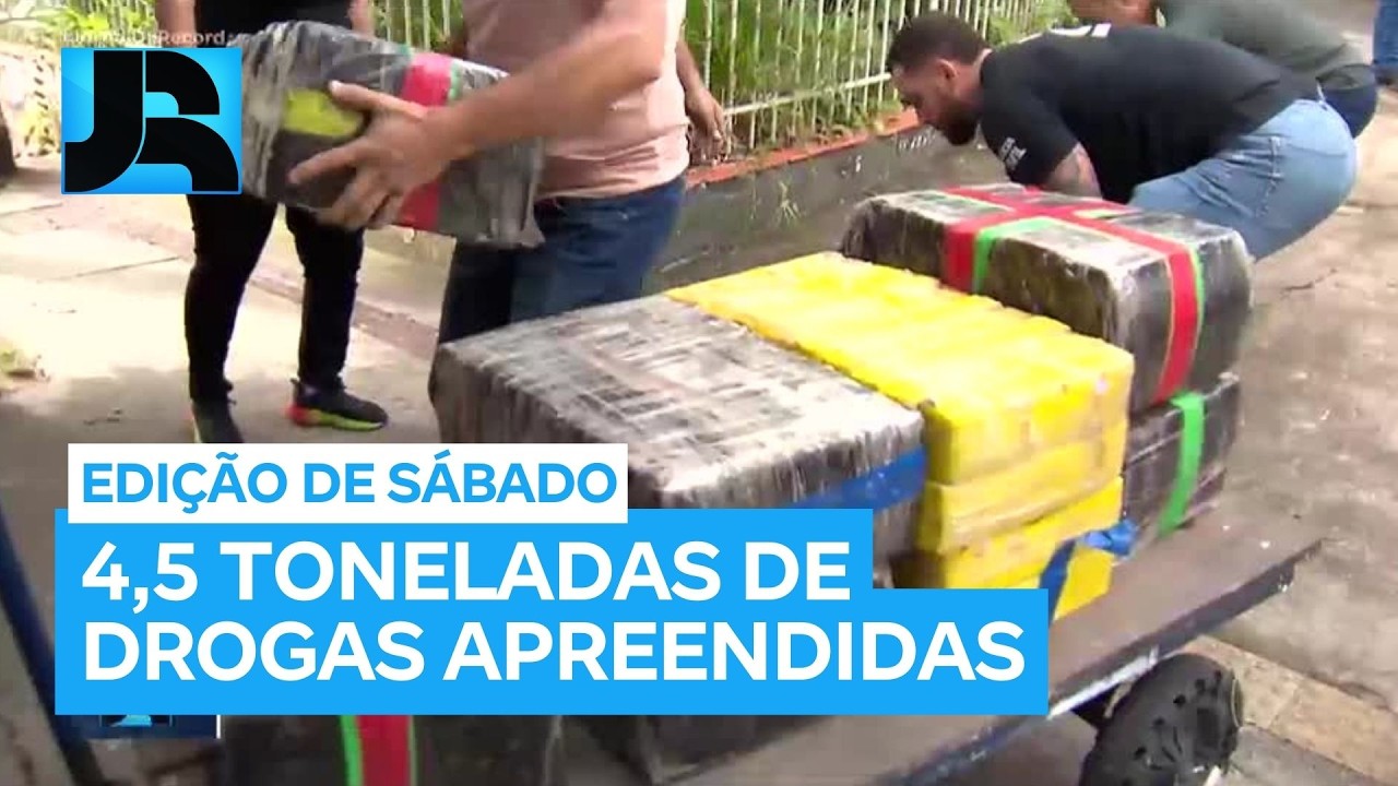 MG: polícia apreende 4,5 toneladas de drogas e prende suspeitos