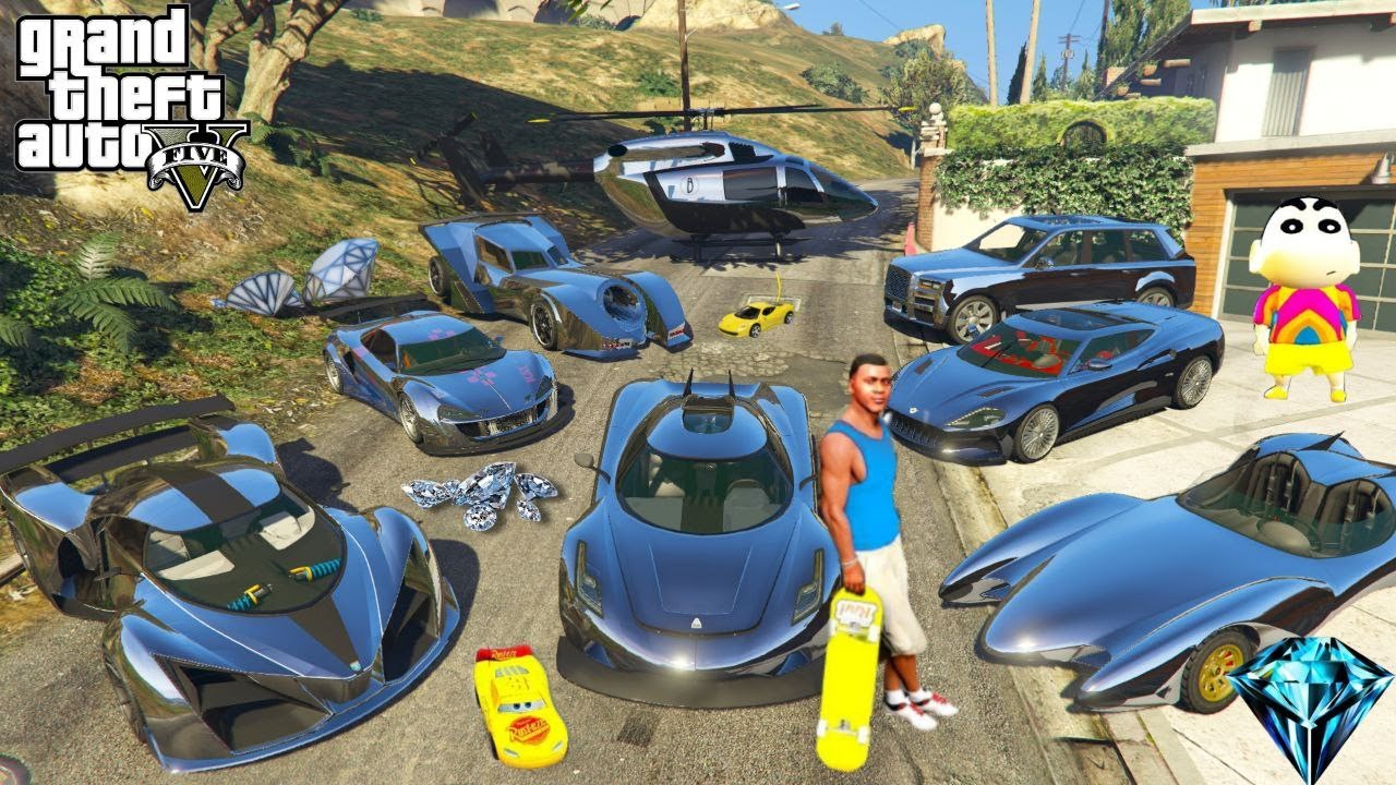 FRANKLIN TOUCH ANYTHING BECOME GOLD || EVERYTHING IS FREE IN GTA 5