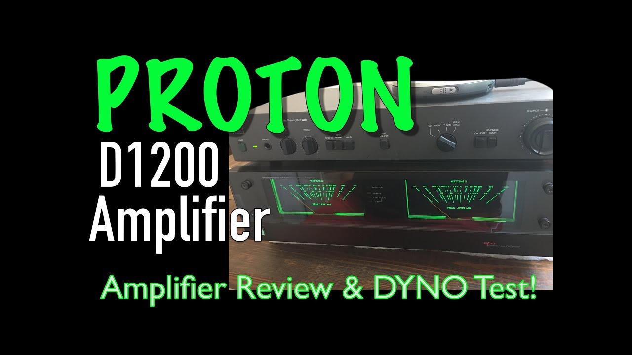 1985 Proton D1200 Amp Review and Dyno Test - Dynamic Power on Demand