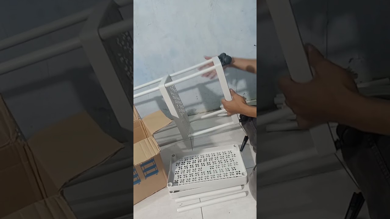 Unboxing rak susun plastik Yumi