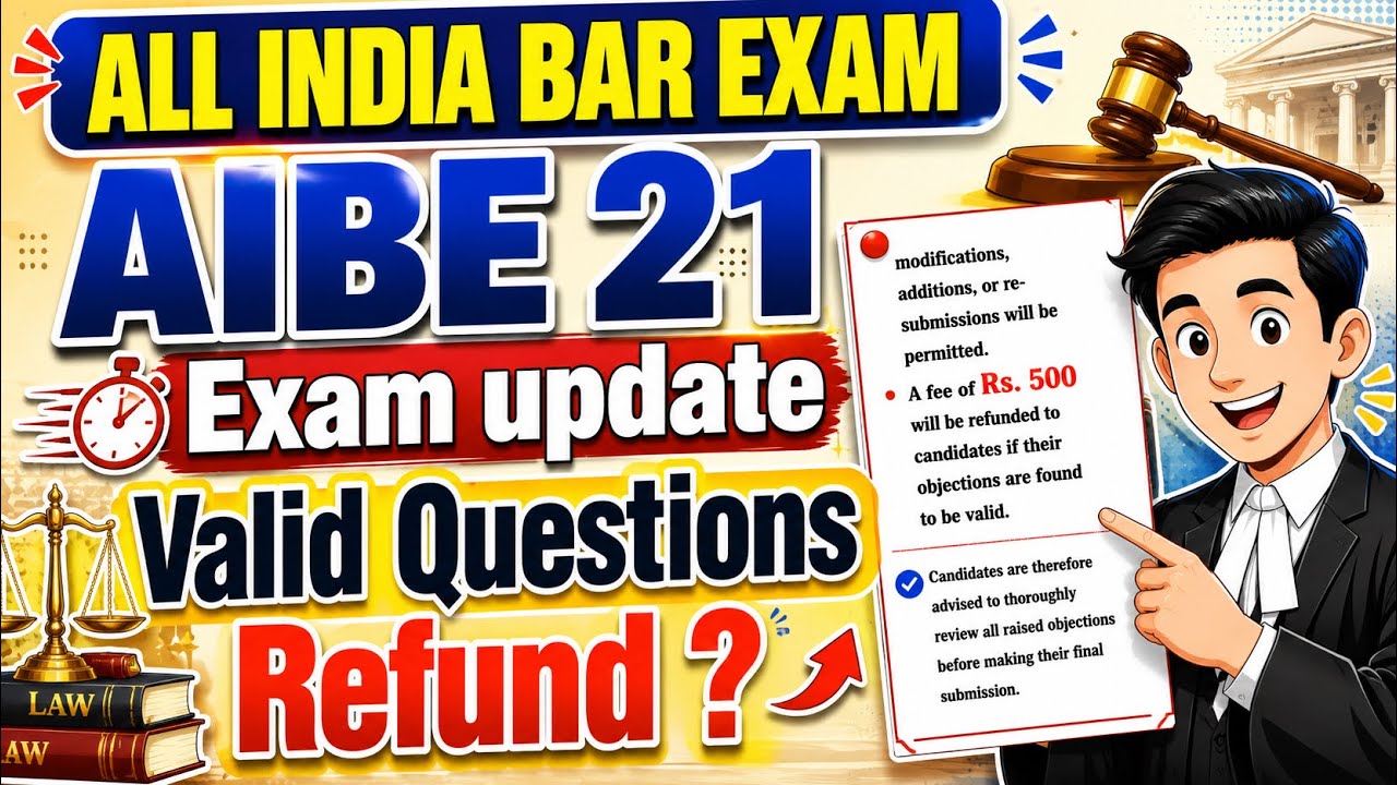 AIBE 19 Exam Update: Valid Question Refunds | ALL INDIA BAR EXAM #aibe19result