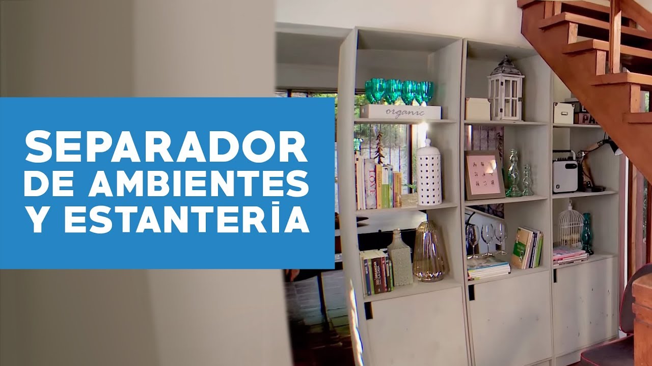 C&oacute;mo hacer un separador de ambientes y estanter&iacute;a