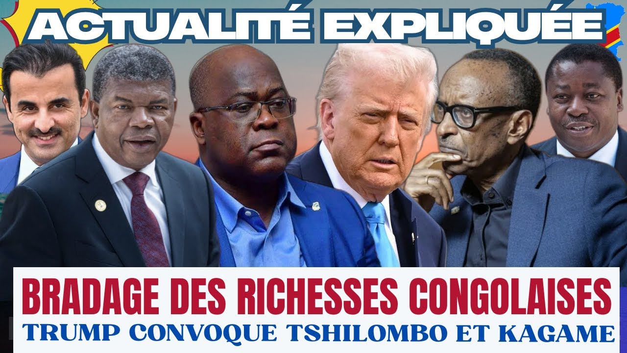 ACTU EXPLIQU&Eacute;E 28.11 - BRADAGE MINERAIS DU CONGO : TRUMP CONVOQUE TSHILOMBO ET KAGAME LE 04 DEC.