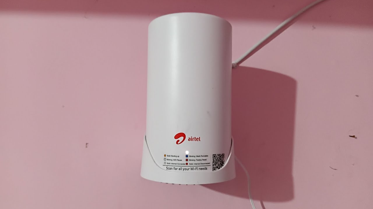 Airtel Air Fiber conection is installed in my room 