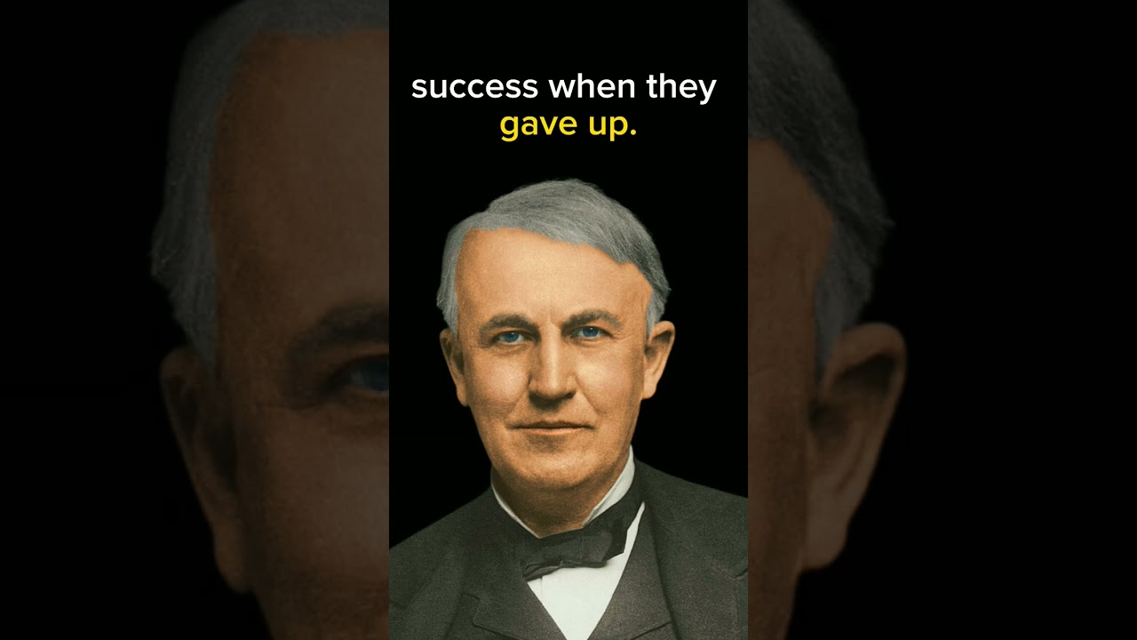 Many of life's failures💔Thomas Edison#quotes #motivation #edison