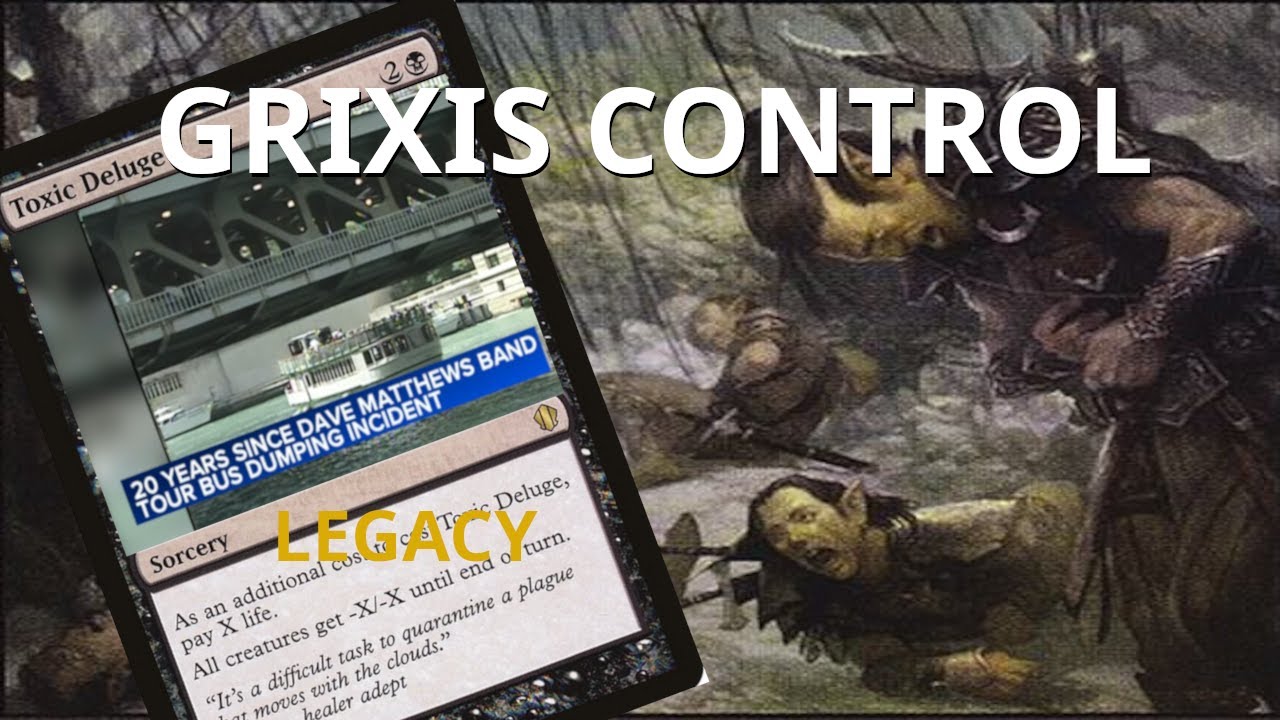 WE FINALLY GOT A SWEEPER! Legacy Grixis Control with Toxic Deluge! MTGO League w/ Bowmasters Kaito