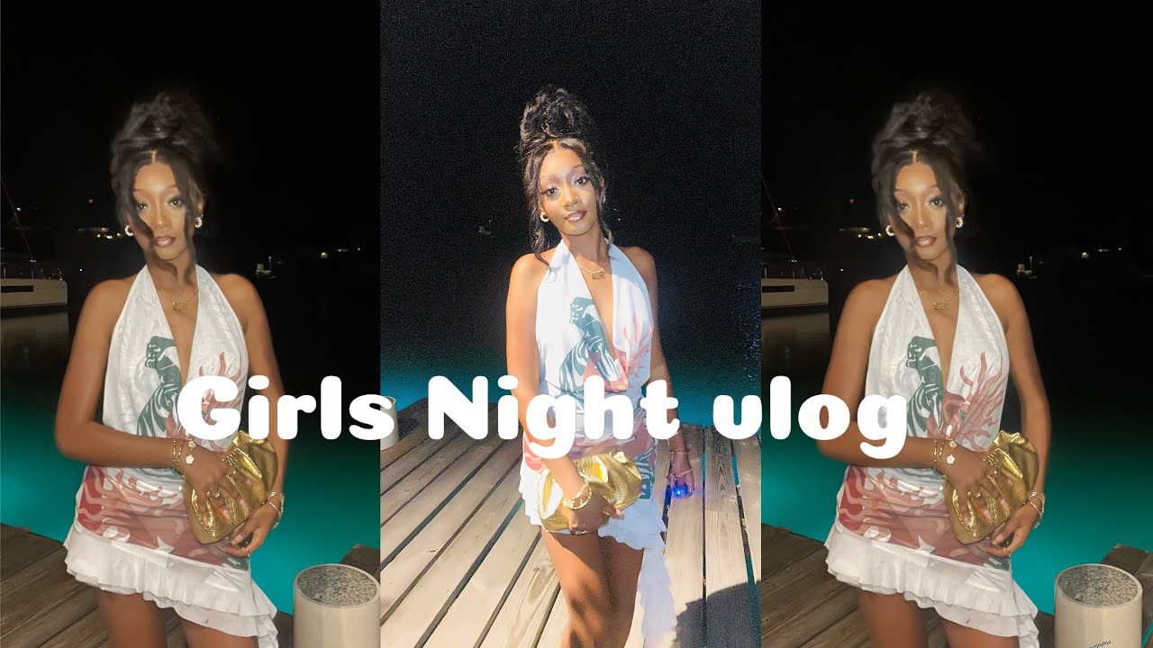 GRWM for girls night : wig install & makeup !