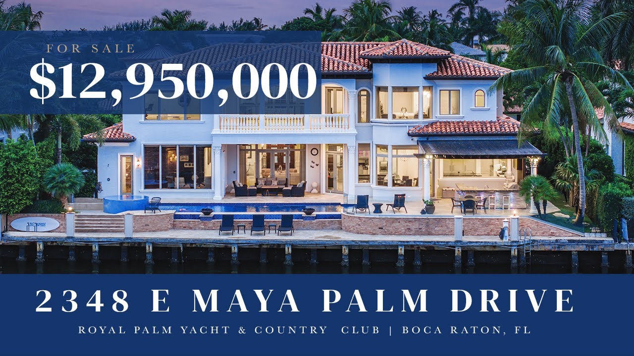 Tour an Exquisite $12.95M Intracoastal Estate in Boca Raton, Florida
