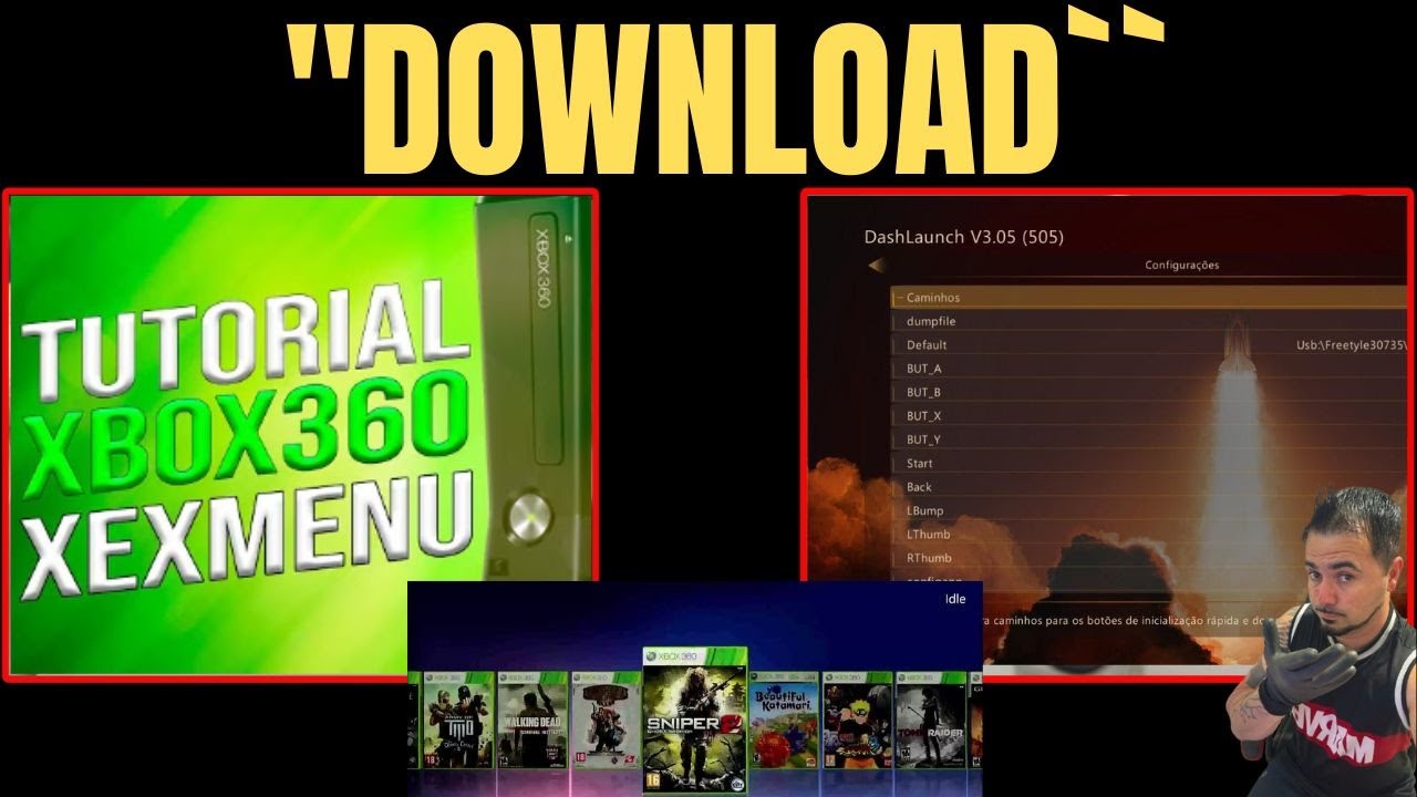 como instala xex menu aurora e dashlaunch xbox 360