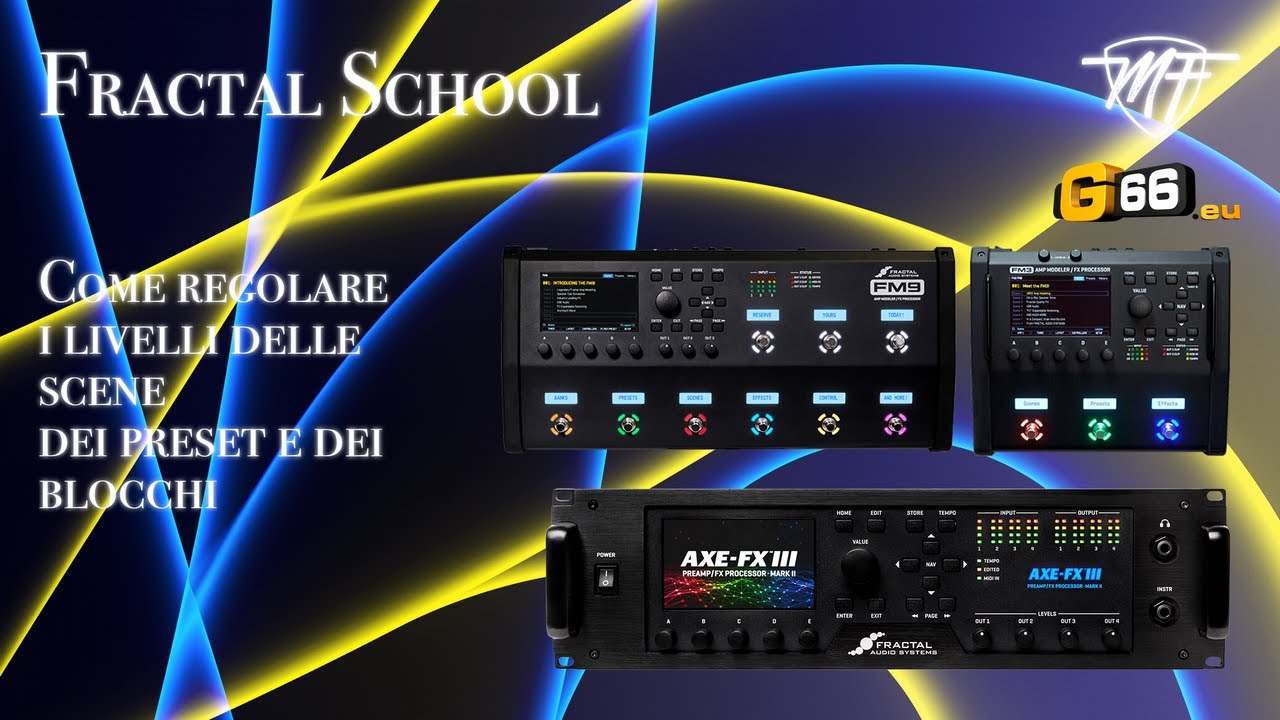 Fractal School - Come regolare correttamente i livelli di scene, preset e blocchi
