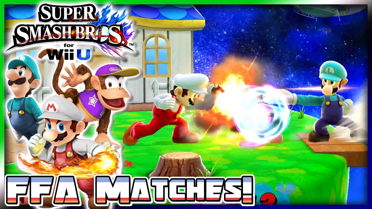 Smash Versus #1: FFA Matches w/ PKSparkxx, NumbNexus & GameboyLuke! (Super Smash Bros. for Wii U)