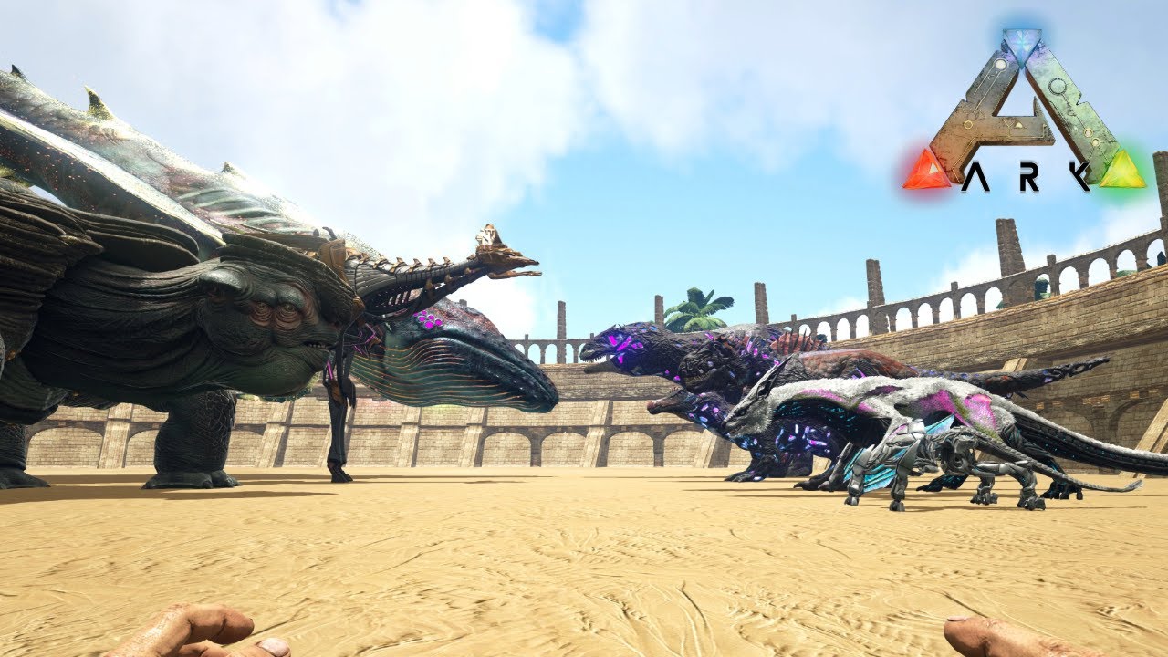 GENESIS DINO vs EXTINCTION DINO - ARK: Survival Evolved 