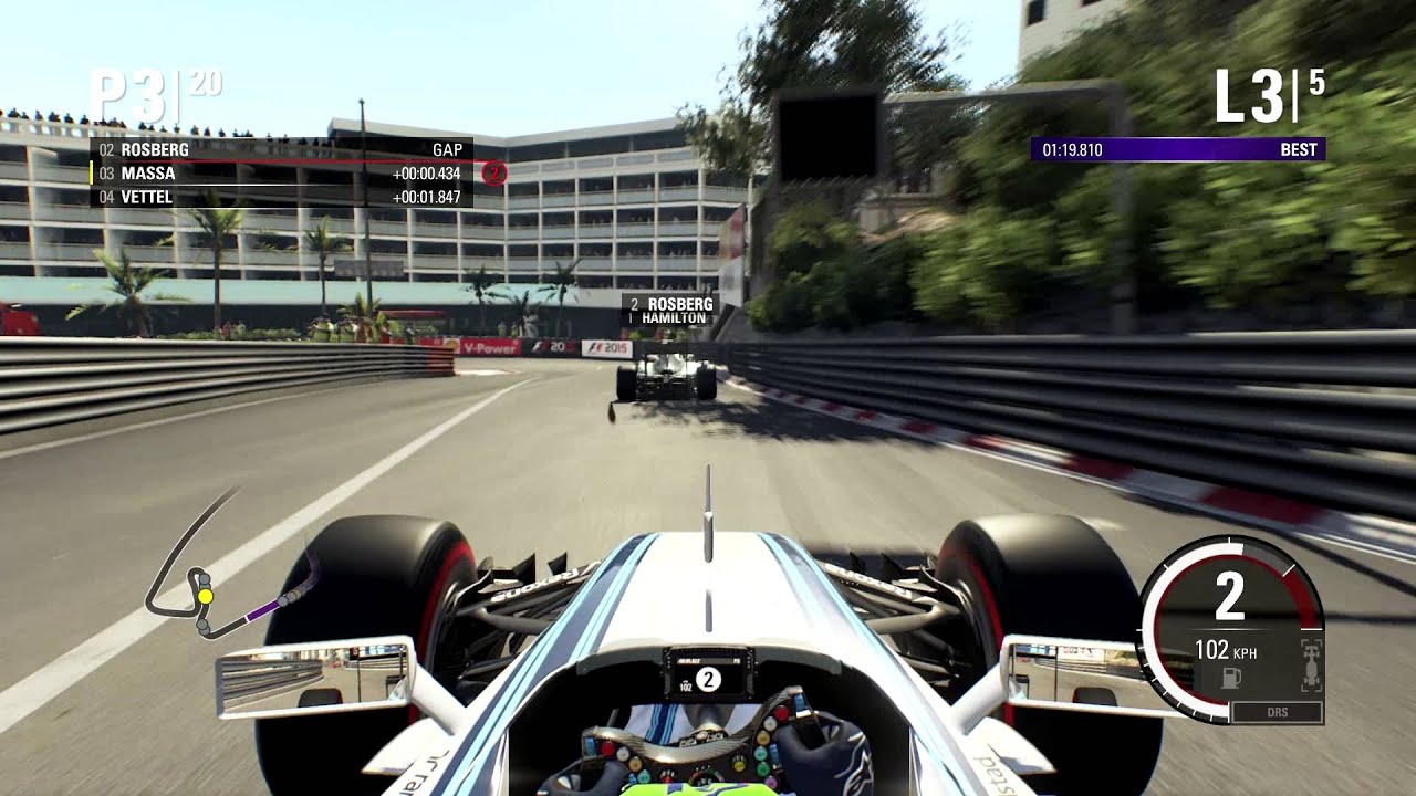 F1 2015 The Game - Felipe Massa Williams @ Monaco [1080p60]