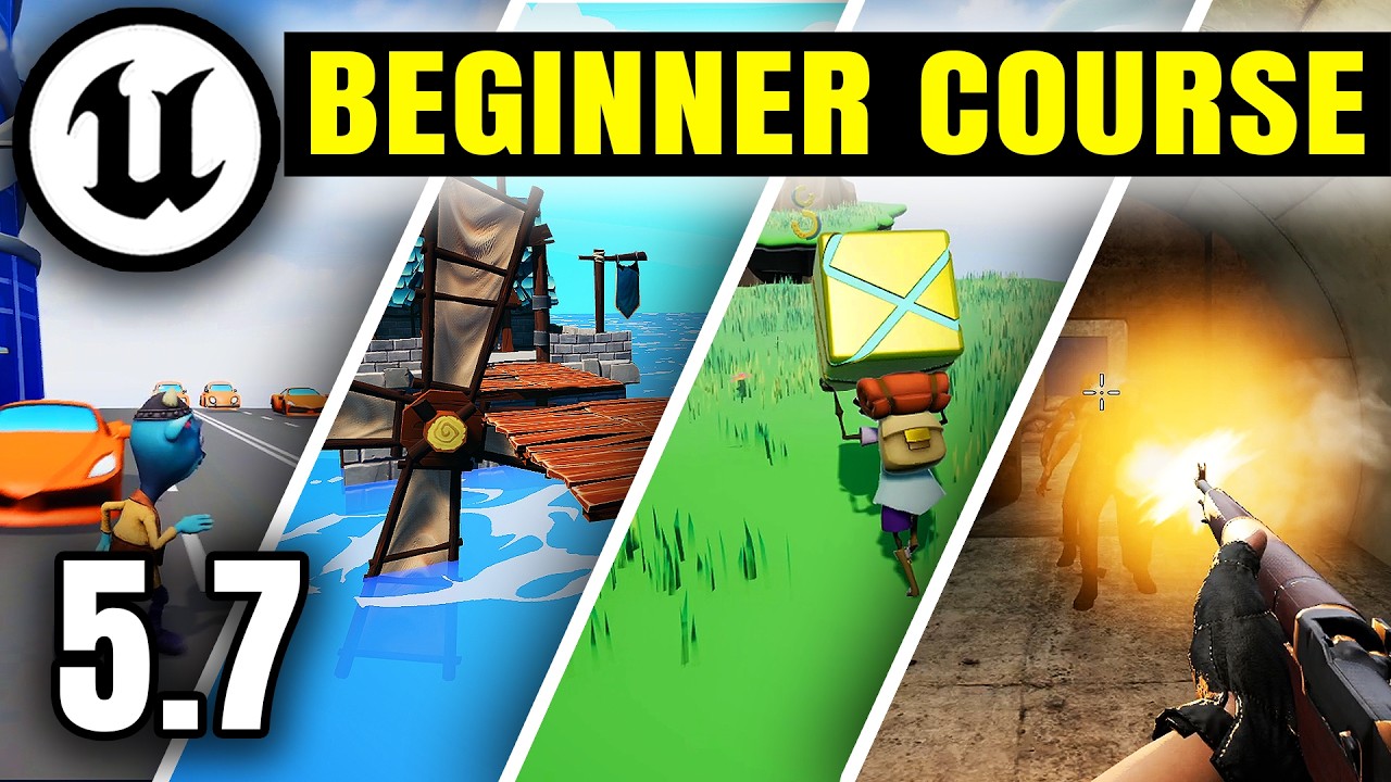 The Unreal Engine 5 Ultimate Beginners Course: Create 4 Games