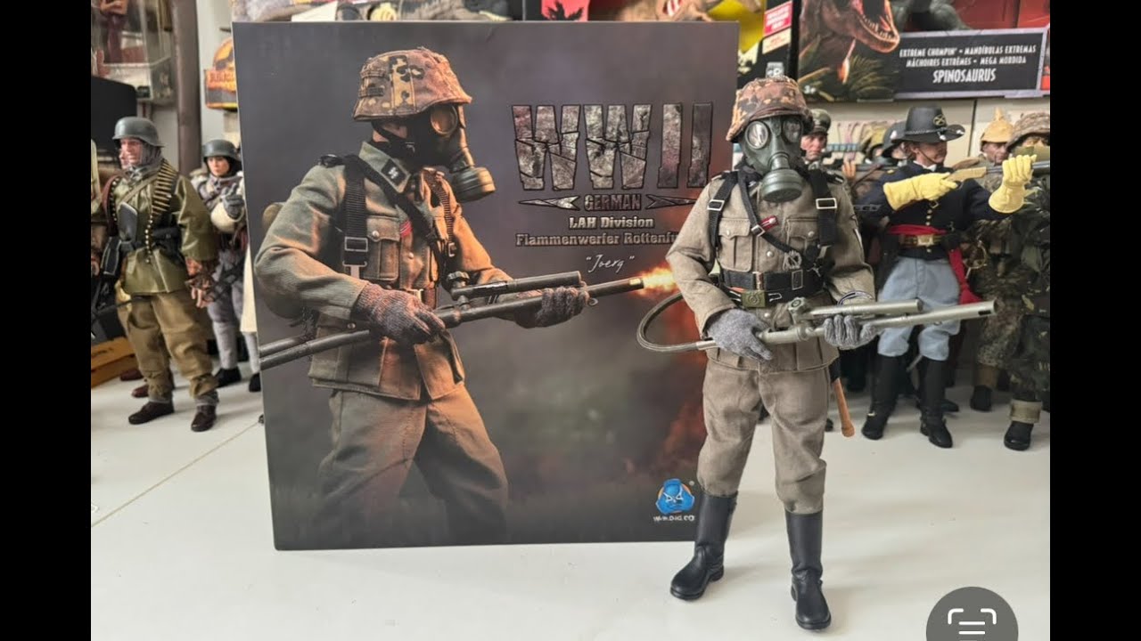 1/6 figure DID WWII German LAH Division Flammenwerfer Rottenführer Joerg review.