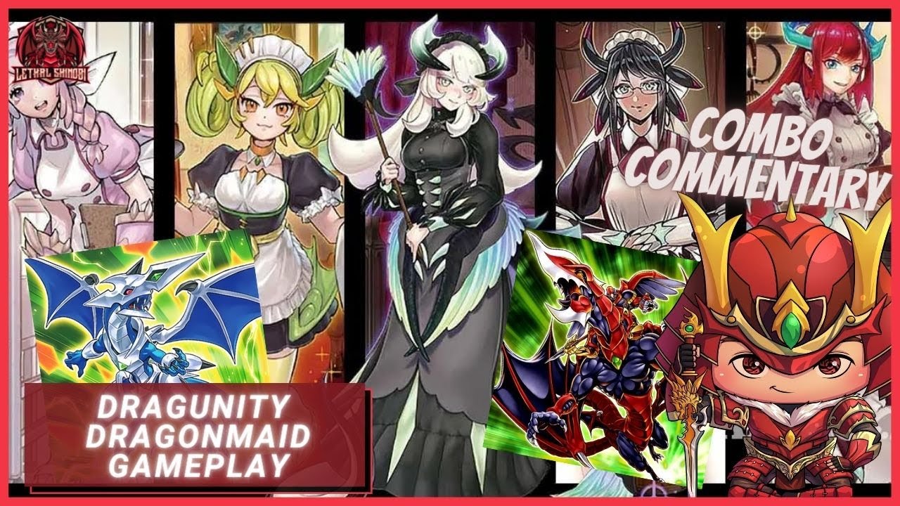Dragunity Dragonmaid Combo Gameplay & Commentary | Yu-Gi-Oh Master Duel