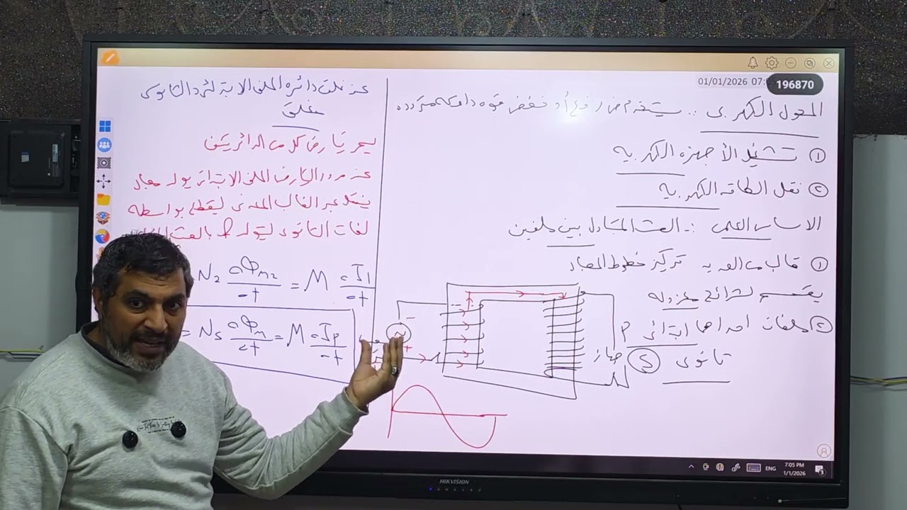 شرح المحول الكهربي | الصف الثالث الثانوي