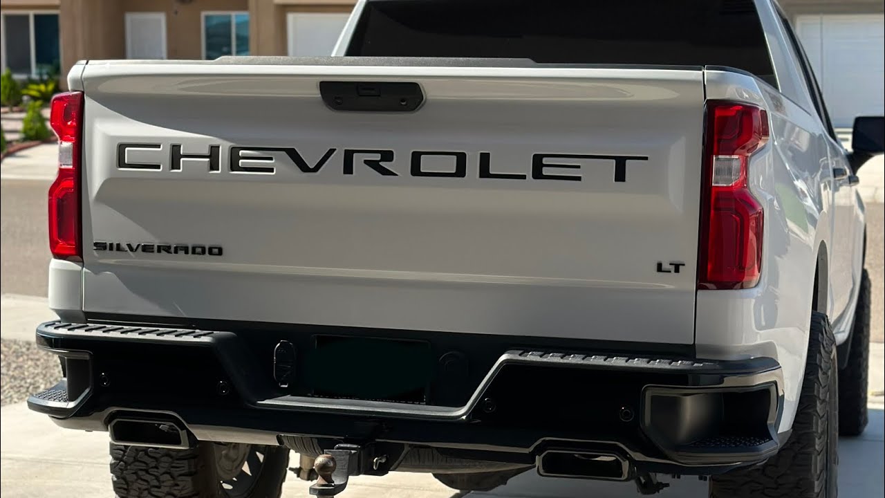 2019-2022 Chevy trail boss exhaust tip removal and paint