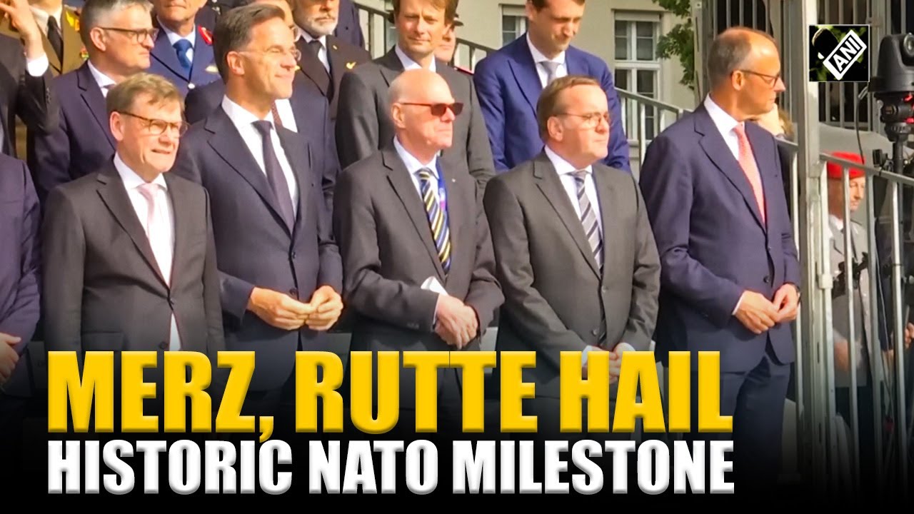 Merz, Rutte mark the 70th anniversary of Germany joining NATO