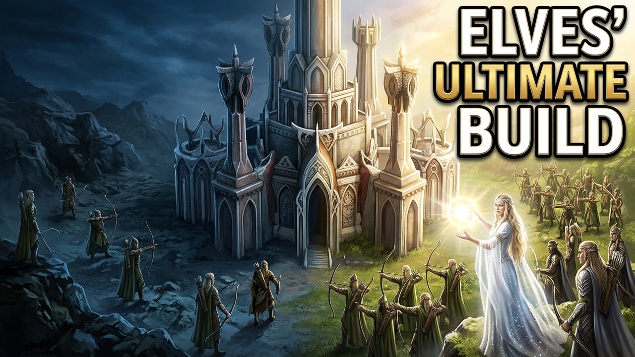 Elves With Lady Galadriel Against the Darkness | LOTR Epic BFME Skirmish War