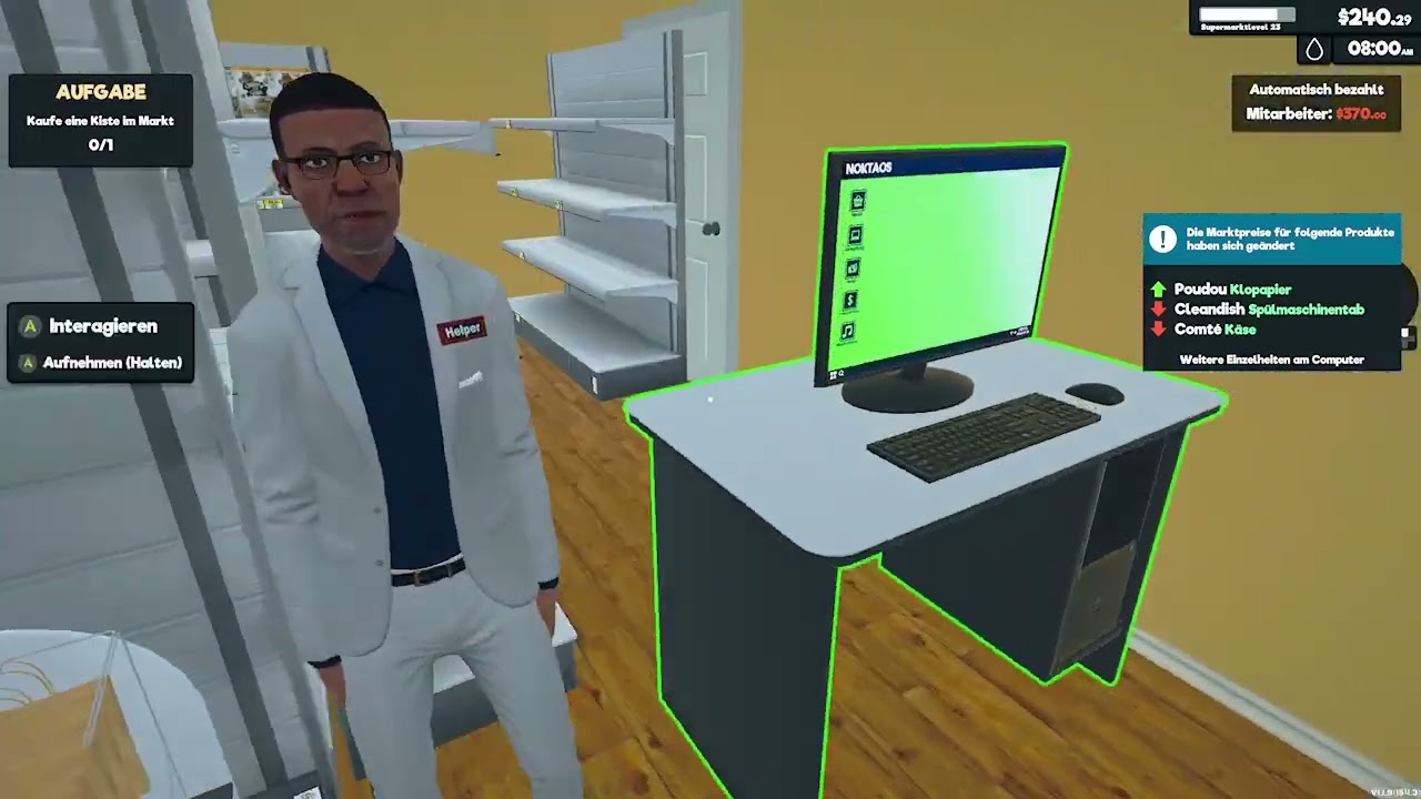 Supermarket Simulator : Billig Das Willig , So viel Chaos im Gemeinde Laden (Folge 3)
