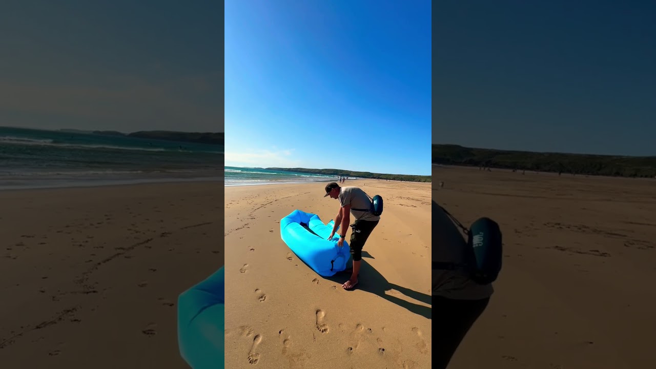 How to inflate laybag, inflatable lounger, air sofa, air lounge, inflatable couch, beach lounge