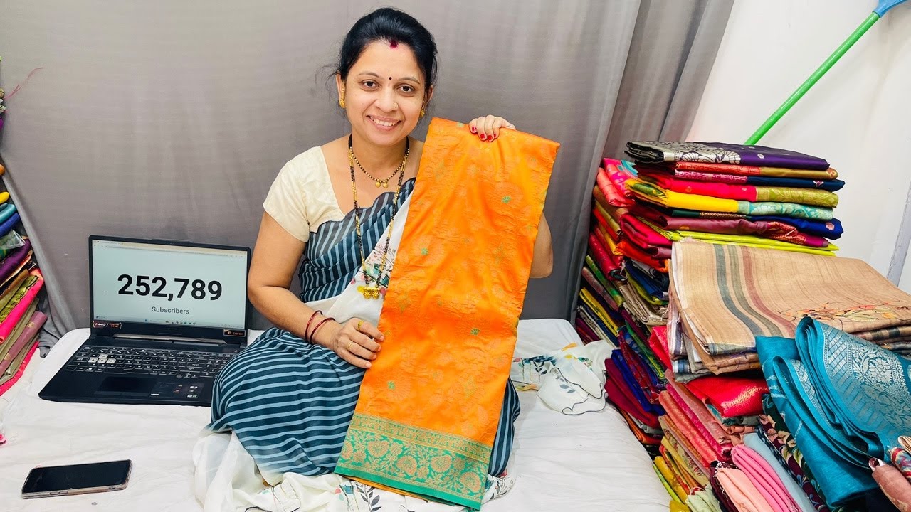 soft silk paithani live |pure silk||Wedding season | shubham paithani yeola #paithan