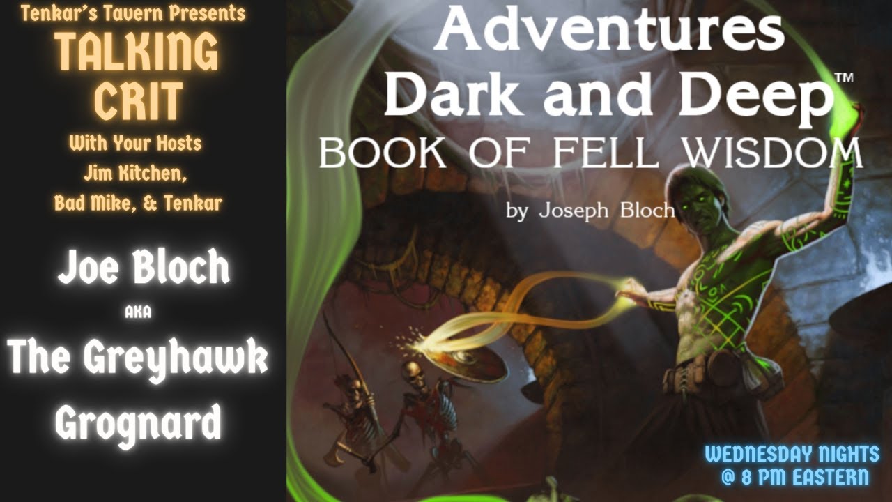 Talking Crit Live! w/ Joe Bloch 