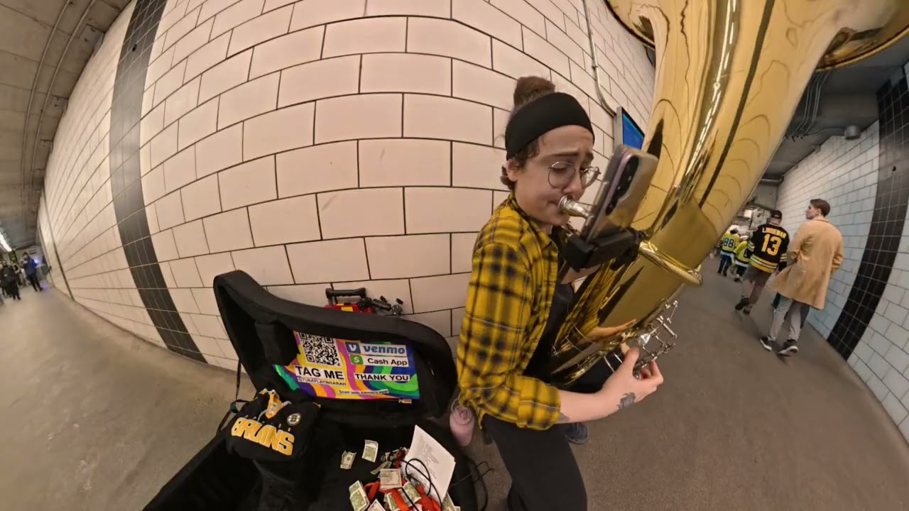 Good times 360- Live Tuba Busking in Boston