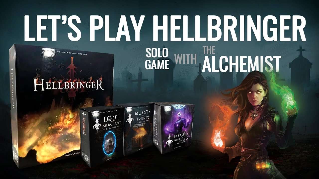 Let's play Hellbringer - Solo Game with the Alchemist (Playthrough with the author)