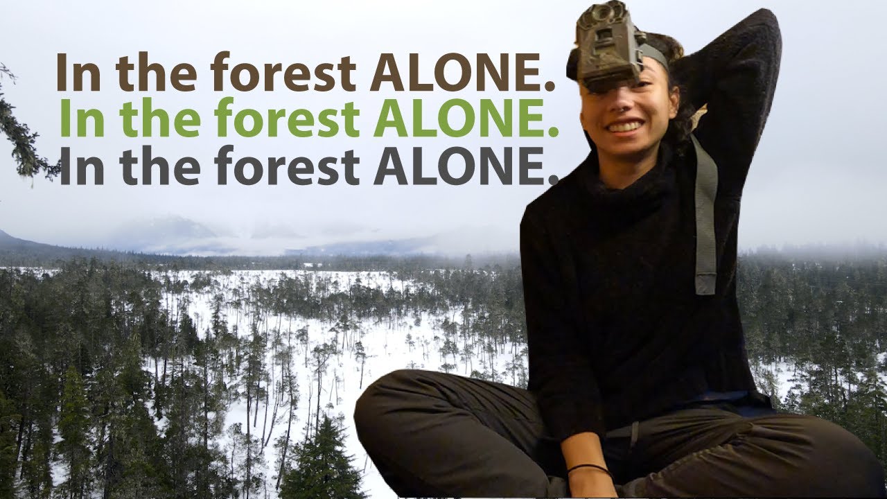 Setting up a Trail Camera! | Alone in Alaskan Wilderness