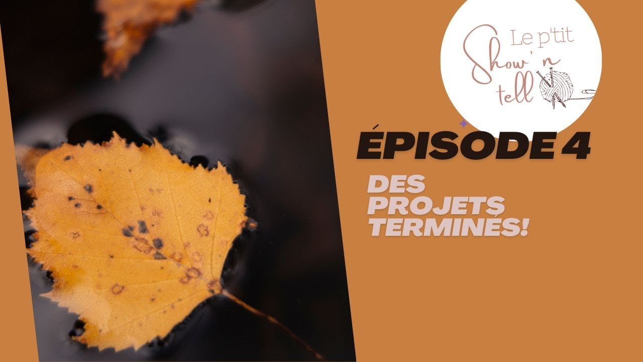 Des projets terminés! podcast tricot