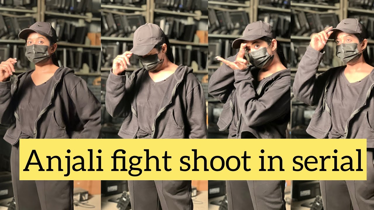 BTS of Anjali fight shoot in serial || soundaryareddy || soundaryareddy vlogs 