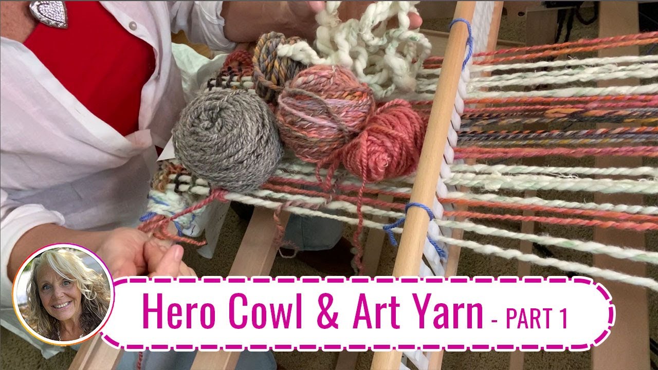 Weaving Hero Cowl with Art Yarn on Rigid Heddle Loom - Part 1