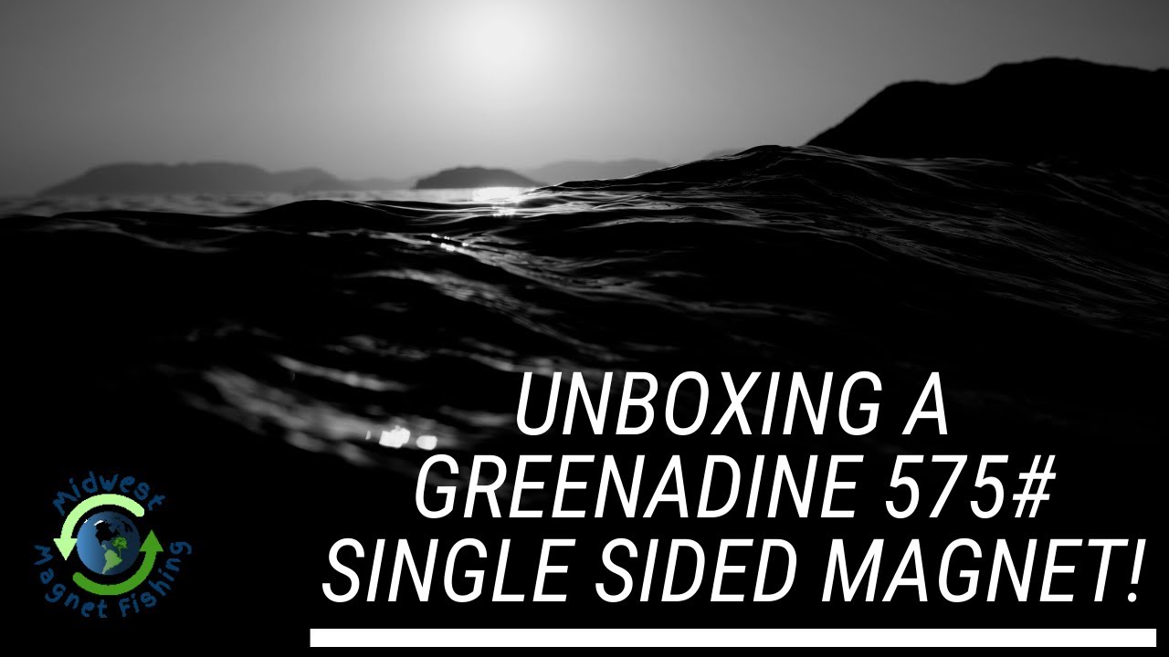 Midwest Magnet Fishing opens a Greenadine 575# single sided magnet.