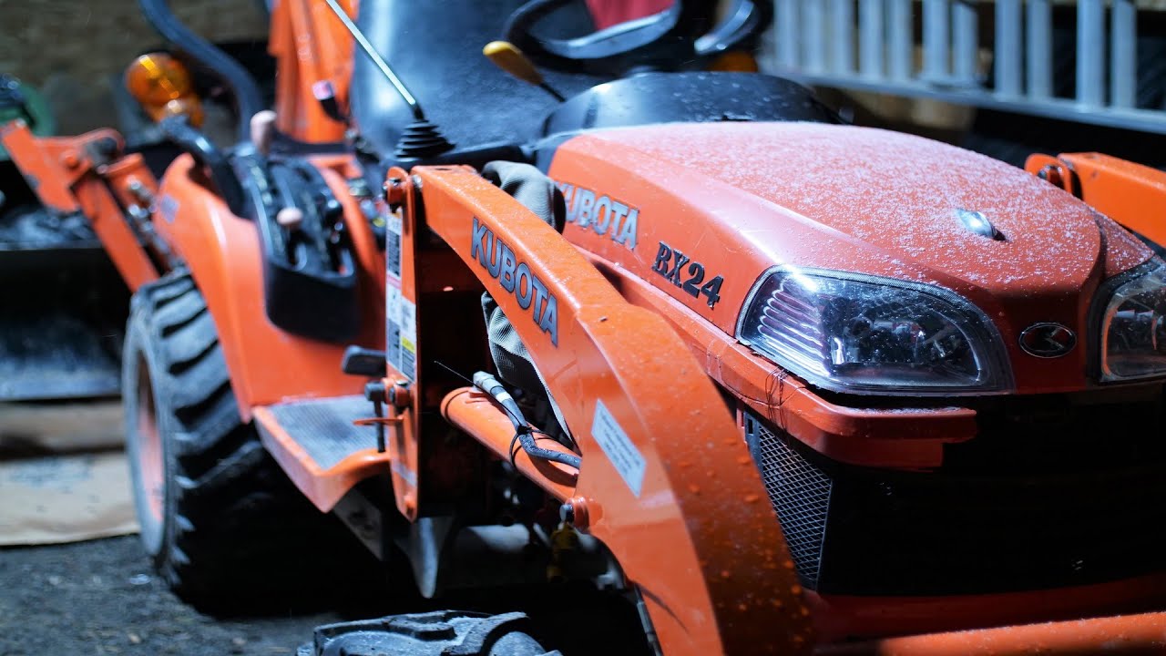 Kubota BX24 Oil Change (using rotella T6)