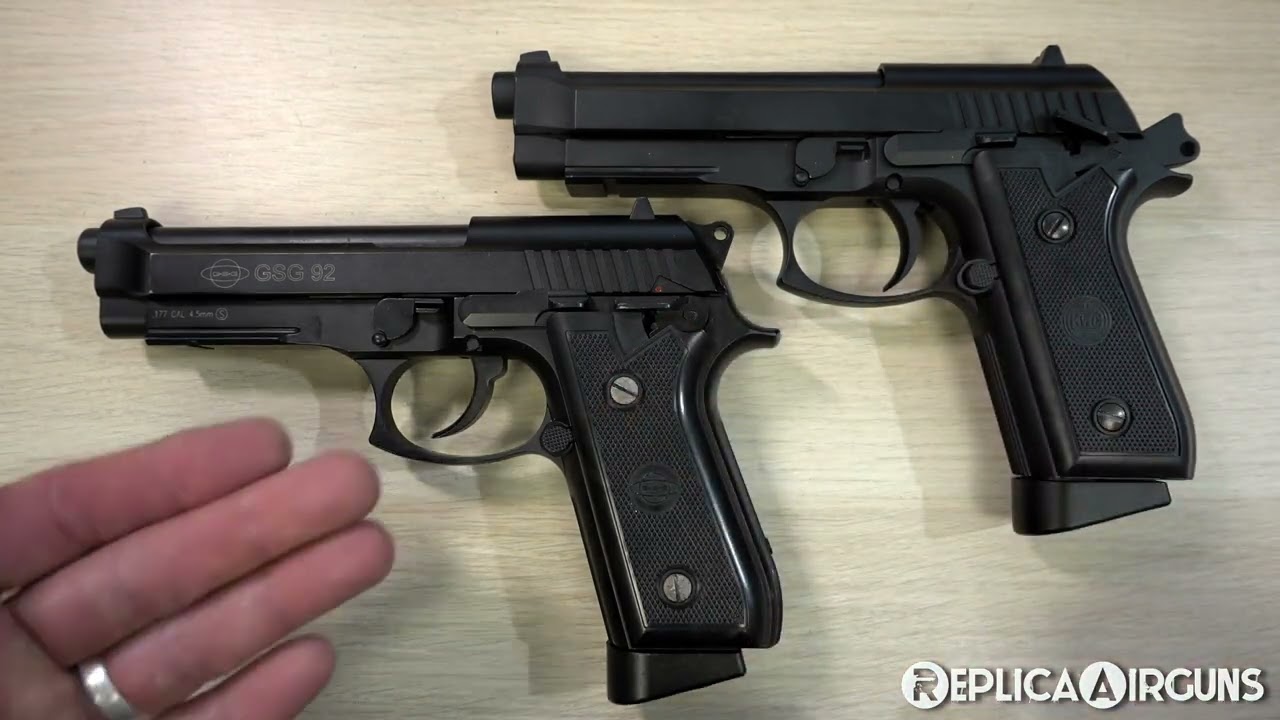 KWC PT92 CO2 Blowback Airsoft Pistol Table Top Review