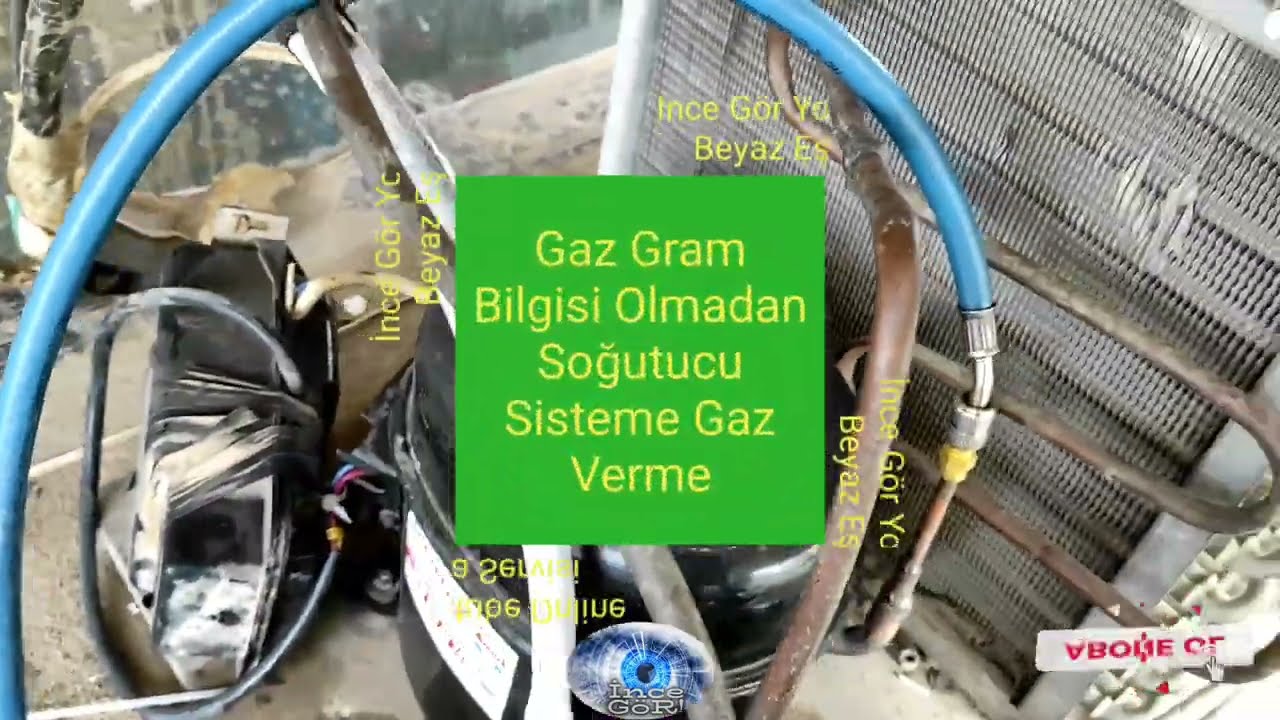 Market Buzdolabı Gaz Şarjı / Gaz Gram Bilgisi Olmadan Gaz Basma / Ne Kadar Gaz Verilmeli